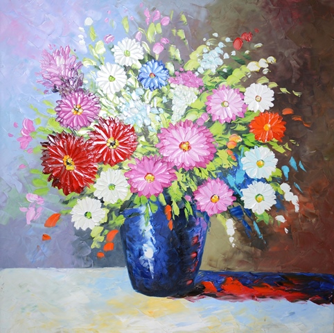 Tranh Sơn Dầu Hoa